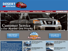 Tablet Screenshot of desertautosales.net